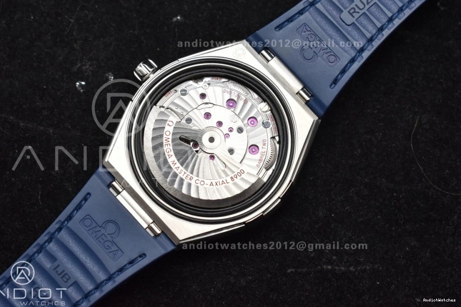 Blue Ceramic A8900 Gummy Blue Strap Super 1:1 Clone VSF Blue Edition Constellation on Dial Breathable Best SS 546 0812